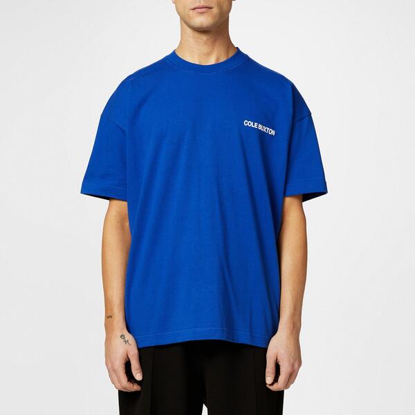 コール バクストン メンズ トップス Tシャツ コットン ロゴ Cole Buxton Men's Logo Cotton Sportswear T-Shirt Cobalt Blue ブルー