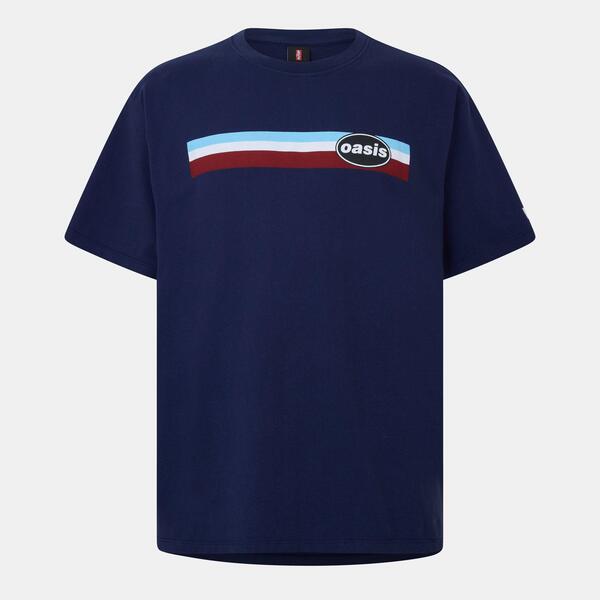 リーバイス メンズ トップス Tシャツ Levis x Oasis Band Tee Navy Stripe ネイビー