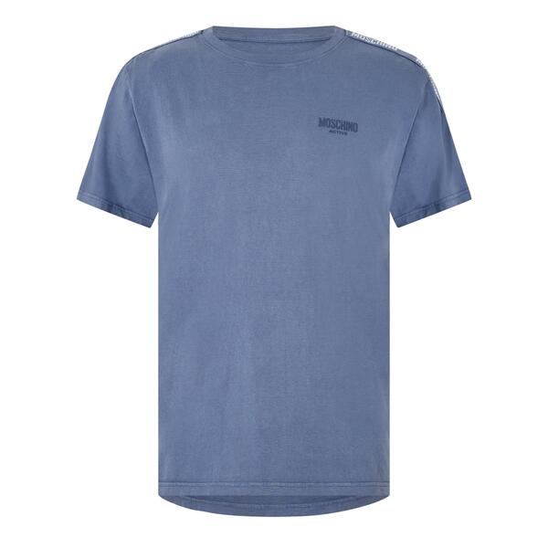 モスキーノ メンズ トップス Tシャツ Moschino Moschin Ton Tape Tee Sn62 Blue ブルー