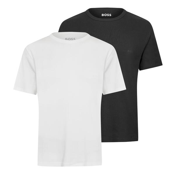 主任者 メンズ トップス プルオーバー Boss BW RN Rib Tee 2Pk 錫63 Wht/Blk 980