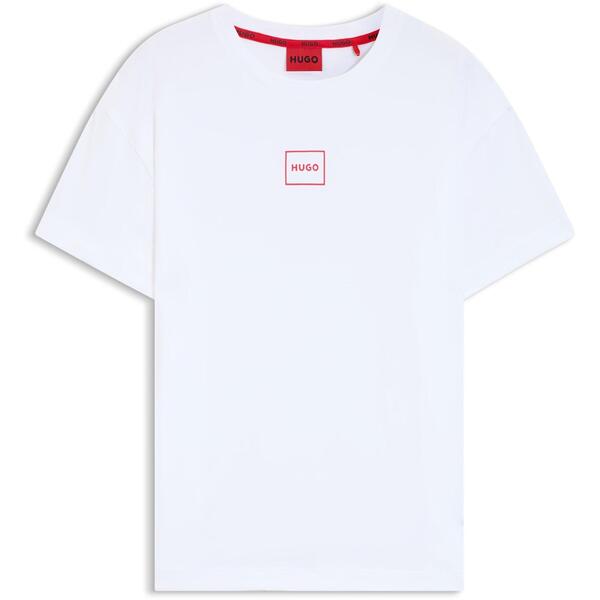 フューゴ メンズ トップス Tシャツ ロゴ Hugo Logo T-Shirt White 101 ホワイト