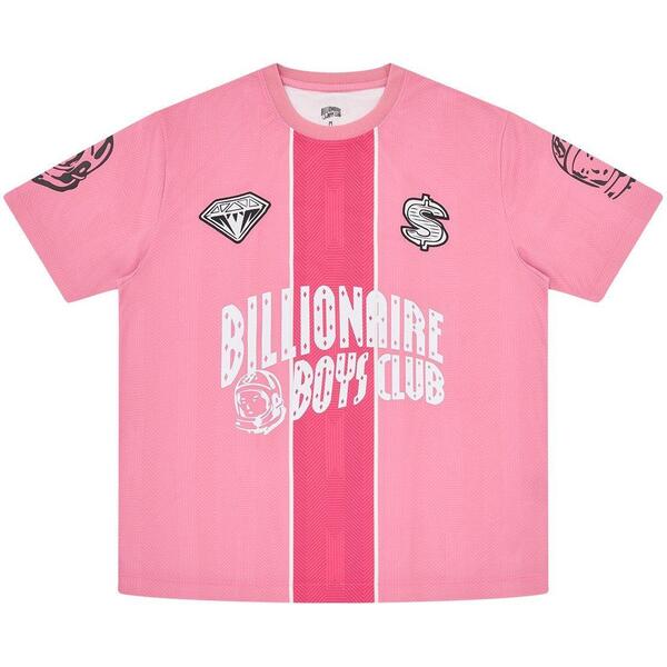 ビリオネアボーイズクラブ メンズ トップス プルオーバー ロゴタイプ Billionaire Boys Club Arch Logo Footy Shirt Pink サクラ色 トップス-カジュアルシャツ-メンズファッション