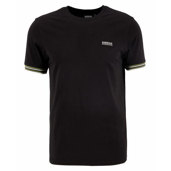 バブアー メンズ トップス Tシャツ Barbour International B.Int Burnwood Tee Sn63 Black ブラック