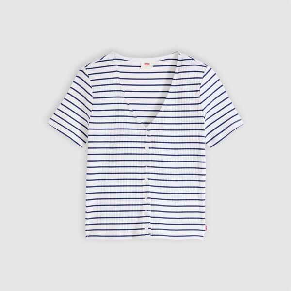 リーバイス レディース トップス Tシャツ Levishort Sleeve Striped T-Shirt Peacoat Stripe ストライプ