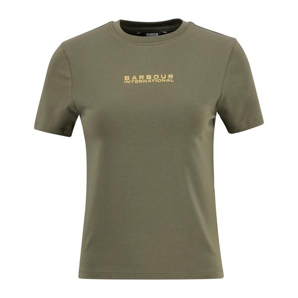 バブアー レディース トップス プルオーバー Barbour International Womens Devin T-Shirt Dusky Khaki カーキ