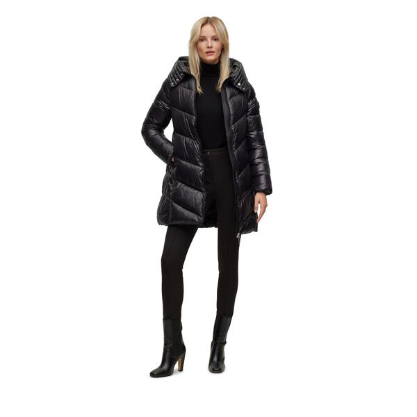 ボス レディース アウター ジャケット・ブルゾン Boss Women's Petrana Medium Puffer Jacket Black ブラック