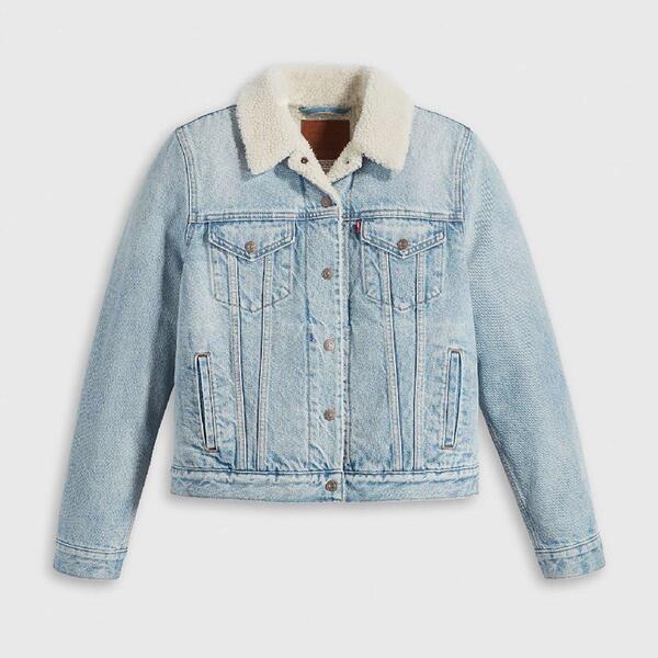 リーヴァイズジーンズ レディース アウター 上衣・上衣 Levis Women\u0027s Original Trucker Sherpa Jackethe Other Way