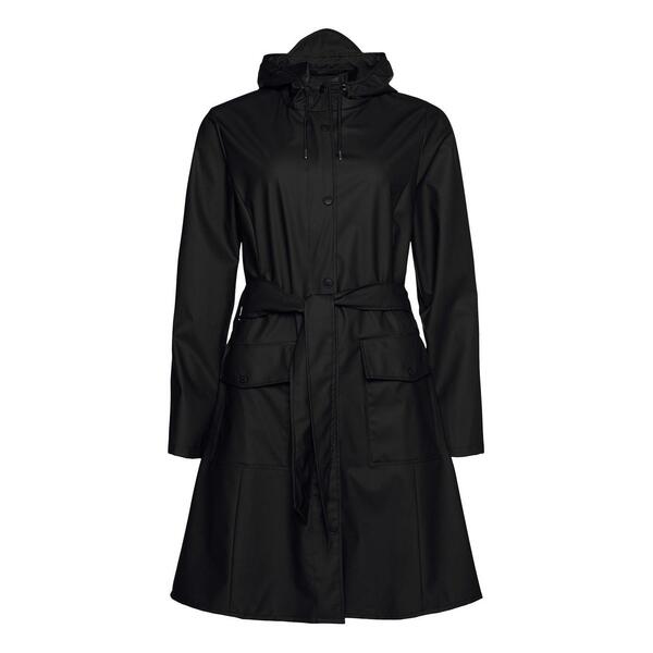 レインズ レディース アウター ジャケット・ブルゾン コート Rains Womens Curve Long Raincoat Black 01 ブラック