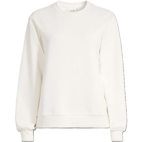 カサル レディース アウター パーカー・スウェット 労働者の一団のど首 プルオーバー Casall Women\u0027s Crew Neck Sweatshirt Off White 象牙色 パーカー-トップス-レディースファッション