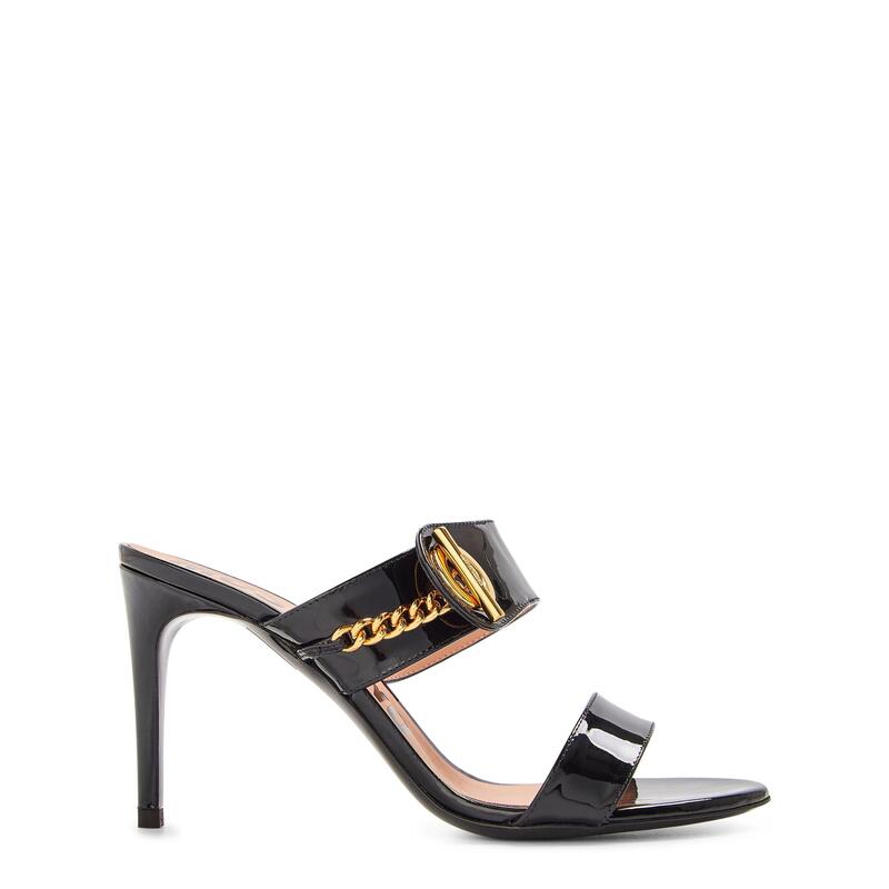 モスキーノ レディース シューズ ブーツ・レインブーツ Moschino Chain Mules Ld99 Black 黒いこと