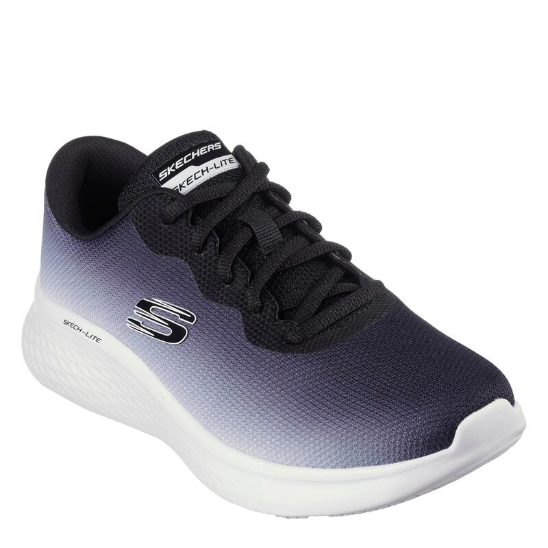 スケッチャーズ レディース シューズ スニーカー メッシュ スピード競技 Skechers Ombrengineered Mesh Lace-Up W Ai Slip On Trainers Womens Black/White 白いこと