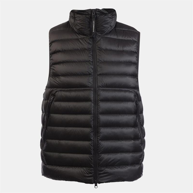 シーピーカンパニー メンズ アウター ジャケット・ブルゾン ダウン ジレ CP Company D.D. Shell Goggle Down Gilet Black ブラック|ReVida 店