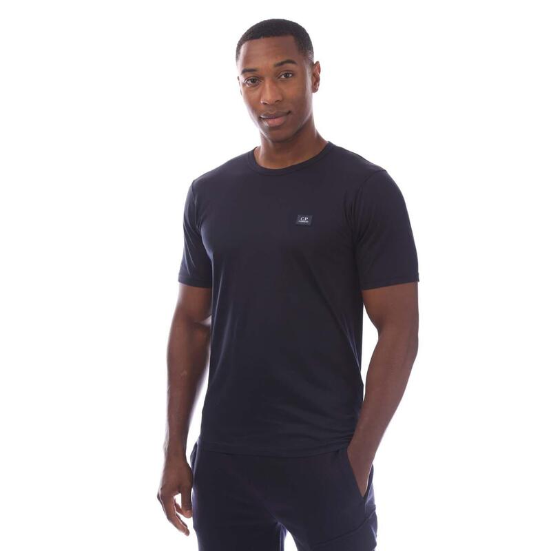 シーピーカンパニー メンズ トップス Tシャツ ジャージー ロゴ CP Company 70/2 Mercerized Jersey Logo Patch T-Shirt Navy ネイビー