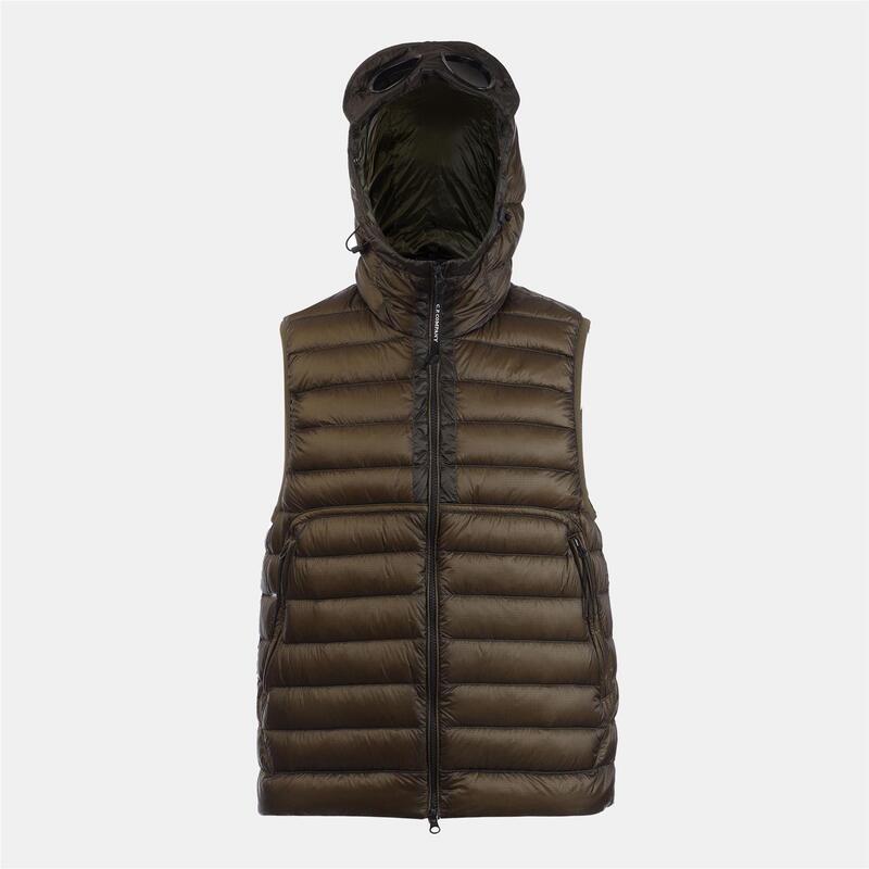 シーピーカンパニー メンズ アウター ジャケット・ブルゾン ダウン ジレ CP Company D.D. Shell Goggle Down Gilet Green グリーン