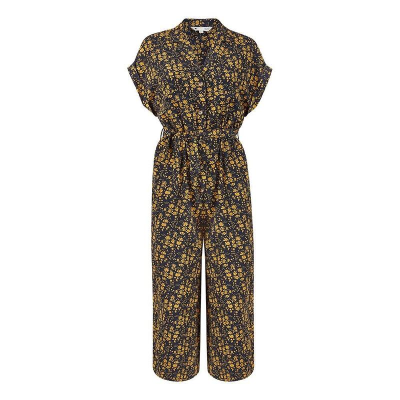 ユミキム レディース トップス ワンピース ジャンプスーツ Yumi Ditsy Jumpsuit With Pockets Navy ネイビー｜ReVida 店