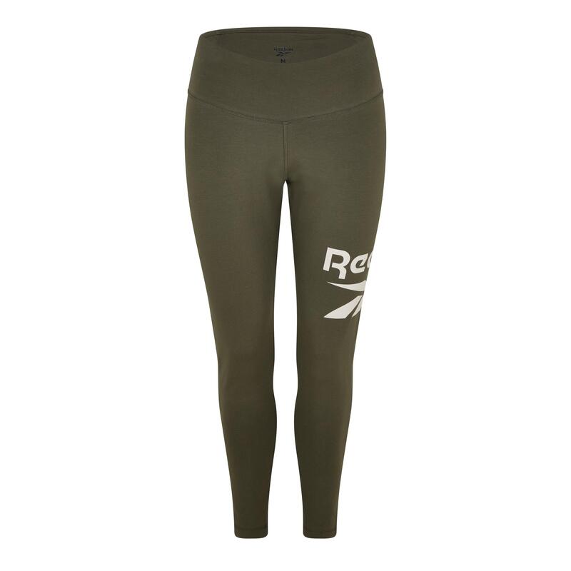 リーボック レディース ボトムス カジュアルパンツ コットン レギンス ロゴ Reebok Logo Cotton Leggings Womens Army Green グリーン