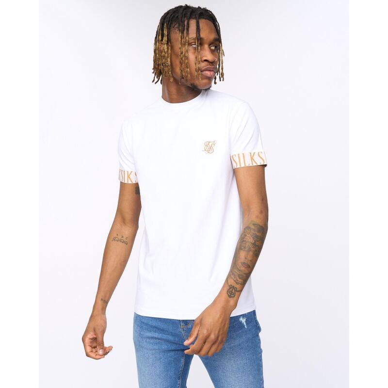 シックシルク メンズ トップス Tシャツ SikSilk Tech T-Shirt Sn99 White ホワイト