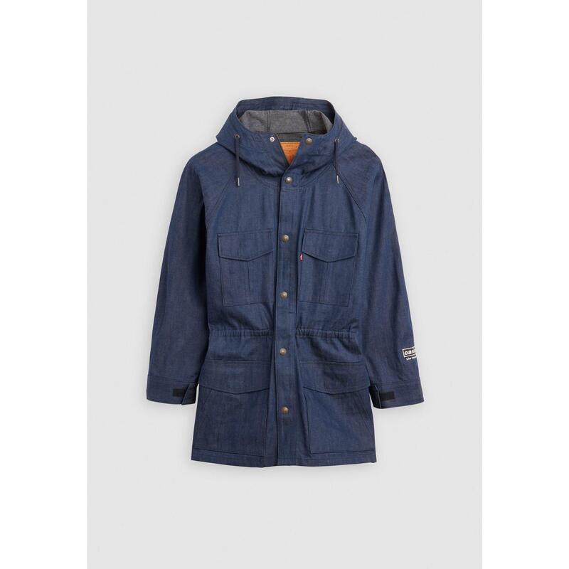 リーヴァイズジーンズ メンズ アウター 上衣・上衣 パーカー ジーンズ Levis Men\u0027s Levi\u0027s x Oasis Hoodedenim Long Sleeve Parka Chambray ジーンズ コート・ジャケット-メンズファッション
