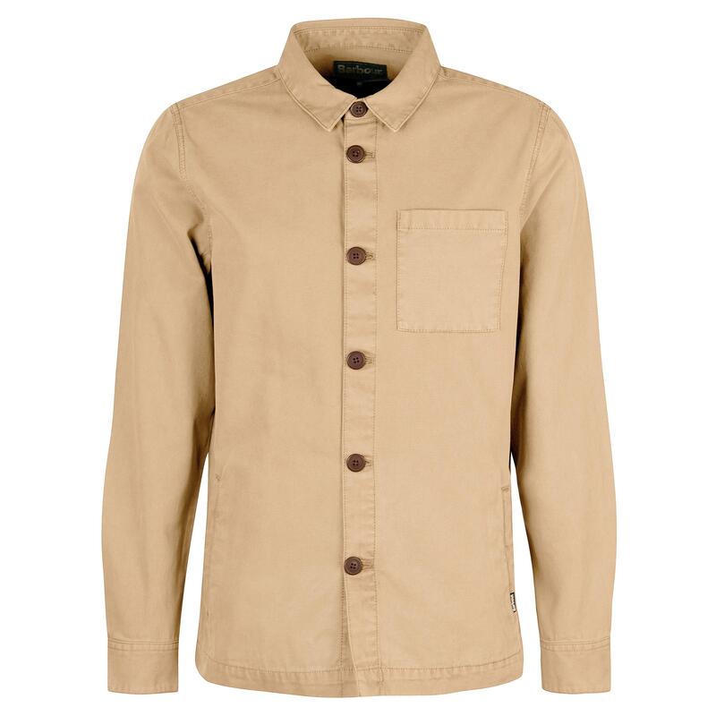 バブアー メンズ トップス シャツ コットン Barbour Mens Washed Cotton Long Sleeve Overshirt Washed Stn ST17