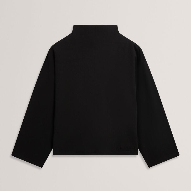テッドベーカー レディース アウター パーカー・スウェット 照明ランプのど首 プルオーバー Ted Baker Ted Baker Funnel Neck Sweatshirt Black 黒いこと
