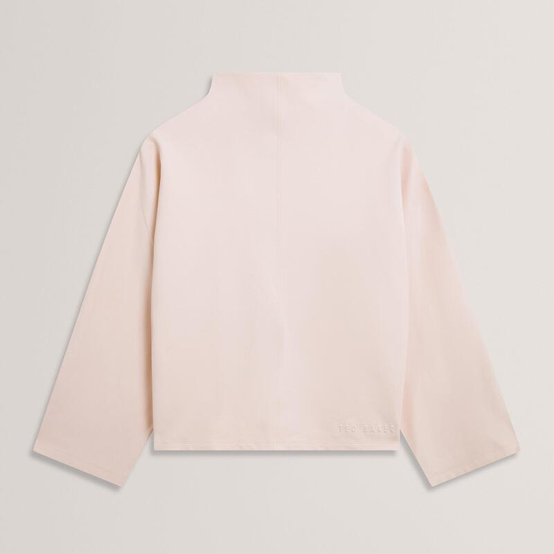 テッドベーカー レディース アウター パーカー・スウェット 照明ランプのど首 プルオーバー Ted Baker Ted Baker Funnel Neck Sweatshirt Pink サクラ色