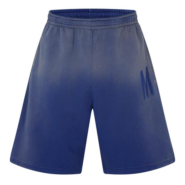 モスキーノ メンズ ボトムス カジュアルパンツ ショートパンツ フリース Moschino Men's Fleece Jogger Shorts Multi Blue ブルー|ReVida 店