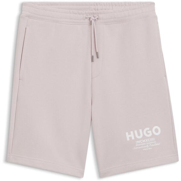 フューゴ メンズ ボトムス 心地好いズボン下 遊撃手ズボン下 フリース Hugo Men\u0027s Fleece Jogger Shorts Purple 535 パープル