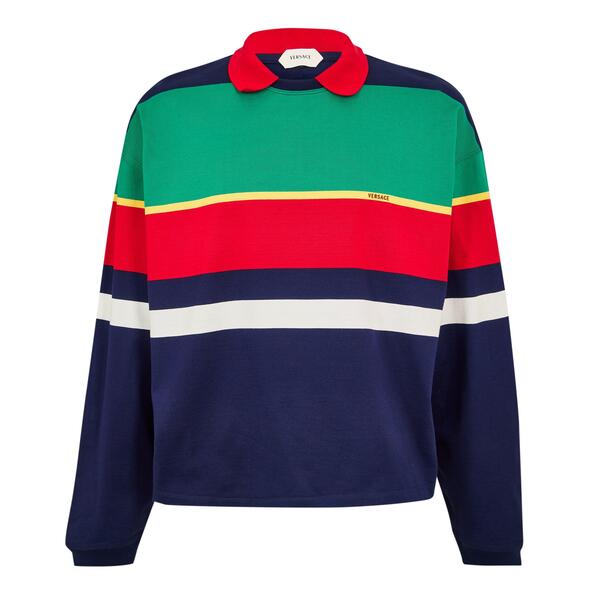 ヴェルサーチ メンズ アウター パーカー・スウェット シャツ Versace Men's Crew Sweatshirt Multi マルチカラー