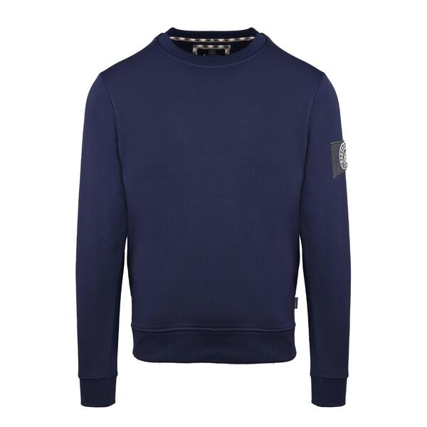 アクアスキュータム メンズ アウター パーカー・スウェット シャツ Aquascutumen's Round Neck Crew Sweatshirt Navy ネイビー