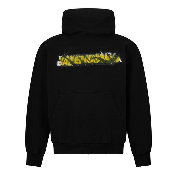 バレンシアガ メンズ アウター パーカー・スウェット Balenciaga Men\u0027s Overhead Hoodie Black 黒いこと