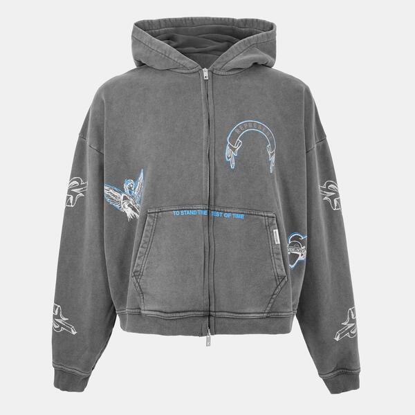 リプレゼント メンズ アウター パーカー・スウェット Represent Men's Rep Legacy Zip Hoodie Vintage Grey グレー|ReVida 店