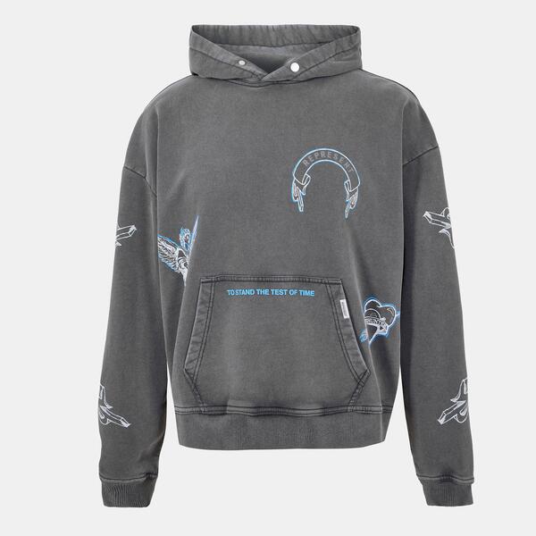 リプレゼント メンズ アウター パーカー・スウェット Represent Men's Legacy Pullover Hoodie Vintage Grey グレー｜ReVida 店