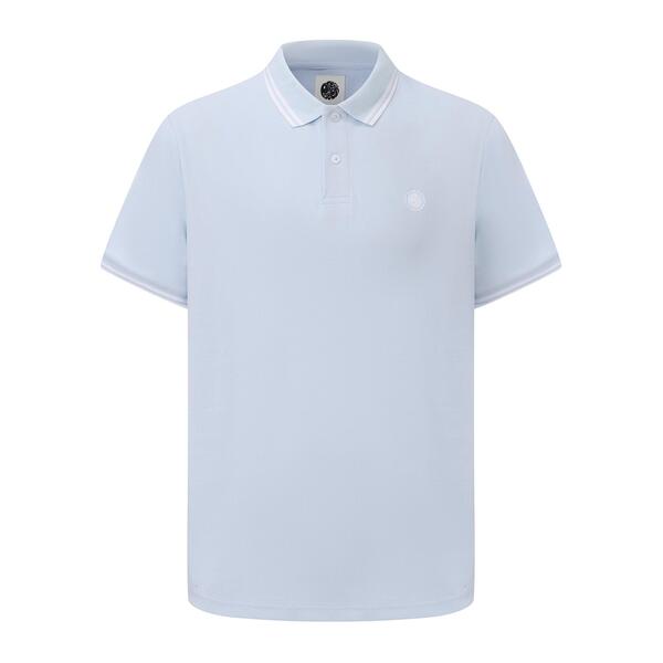 プレティグリーン メンズ トップス スポーツシャツ Pretty Green Tipped Polo Mens Light Blue 青色