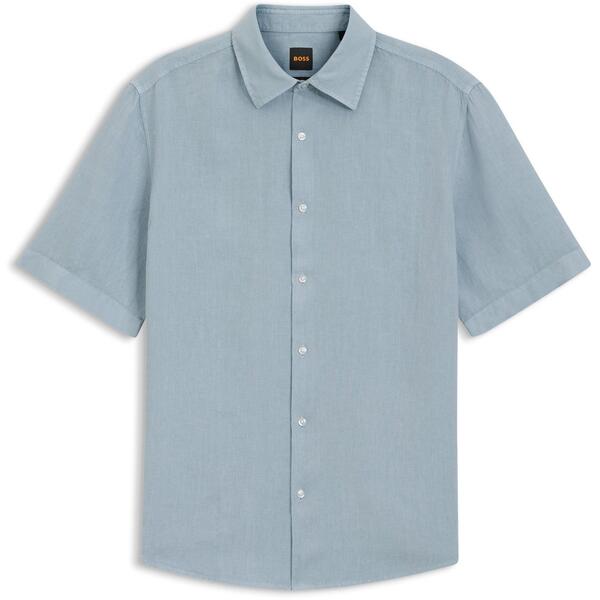 ボス メンズ トップス シャツ Boss Menhort Sleeve Shirt Light Blue 458 ブルー