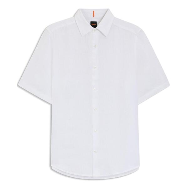 ボス メンズ トップス シャツ Boss Menhort Sleeve Shirt White 100 ホワイト