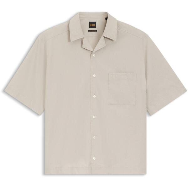 ボス メンズ トップス シャツ Boss Menhort Sleeve Shirt Light Grey 070 グレー