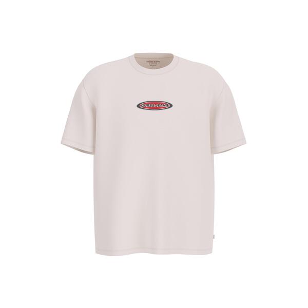 ゲス メンズ トップス Tシャツ ロゴ Guess Mid Logo Tee Sn54 White G054 ホワイト
