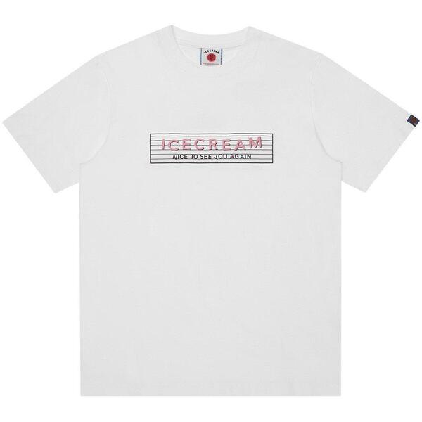 アイスクリーム メンズ トップス Tシャツ ICECREAMen's T-Shirt White ホワイト｜ReVida 店