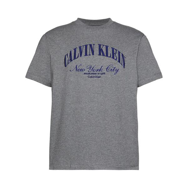 カルバンクライン メンズ トップス Tシャツ Calvin Klein Jeans Men T-Shirt Med Grey Htr グレー