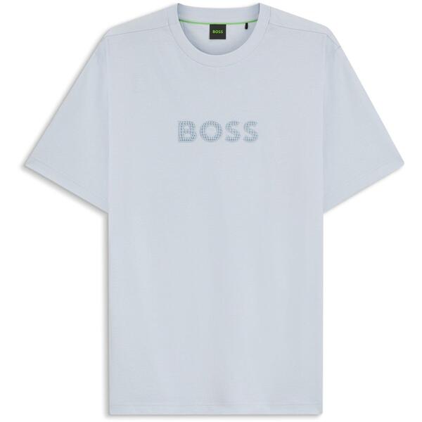 ボス メンズ トップス Tシャツ Boss Men's T-Shirt Open Blue 460 ブルー|ReVida 店
