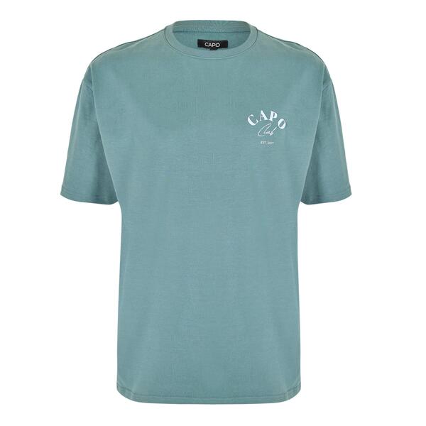 カポ メンズ トップス Tシャツ CAPO Beach Club T-Shirt Sn00 Blue ブルー|ReVida 店