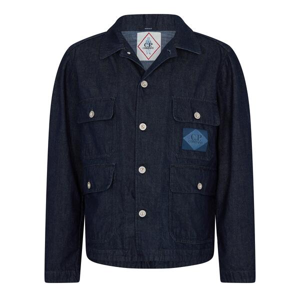 シーピーカンパニー メンズ アウター ジャケット・ブルゾン デニム CP Company Men's Denim Jacket Denim Wash D08 デニム｜ReVida 店