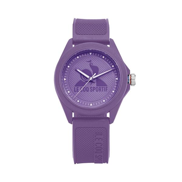 ルコックスポルティフ レディース アクセサリー 腕時計 モノクロ Le Coq Sportif Women Monochrome Purple Plastic Strap Digital Watch Purple パープル