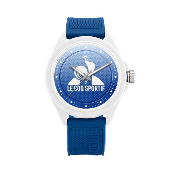 ルコックスポルティフ レディース アクセサリー 腕時計 モノクロ Le Coq Sportif Homme Monochrome Digital Watch White/Blue ホワイト