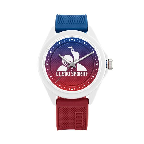 ルコックスポルティフ レディース アクセサリー 腕時計 モノクロ Le Coq Sportif Homme Monochrome Digital Watch White/Blue/Red ホワイト