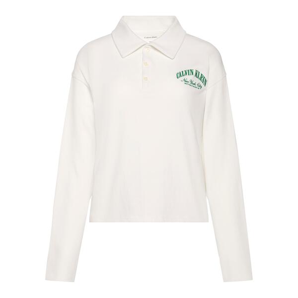 カルバンクライン レディース トップス ポロシャツ Calvin Klein Women's Long Sleeve Polo Shirtofu