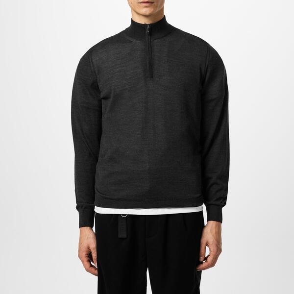 パルジレリ メンズ トップス ポロシャツ ハーフジップ Pal Zileri Quarter Zipolo Top Grey 31 グレー