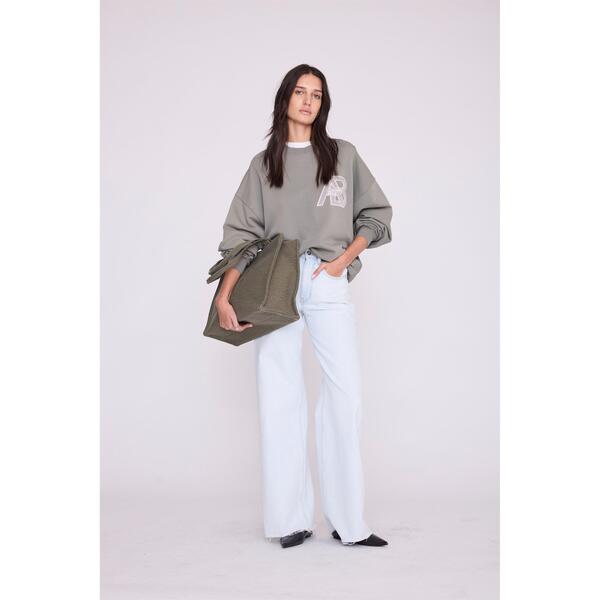 アニービン レディース アウター パーカー・スウェット ティーシャツ Anine Bing Women\u0027s Crew Sweatshirt DESERT SAGE サルヴィア