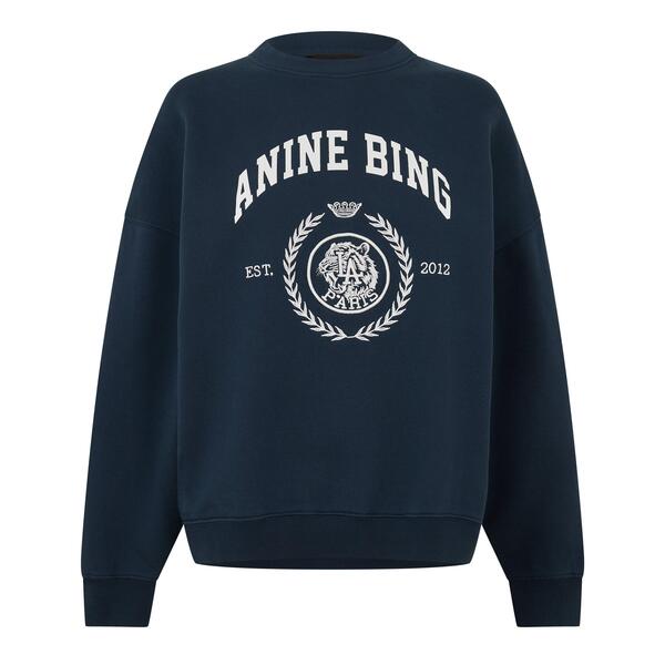 アニービン レディース アウター パーカー・スウェット ティーシャツ Anine Bing Women\u0027s Crew Sweatshirt NAVY 米国海軍