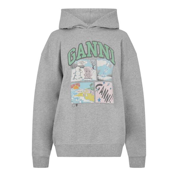ガニー レディース アウター パーカー・スウェット Ganni Women\u0027s Oversized Overhead Hoodie Paloma
